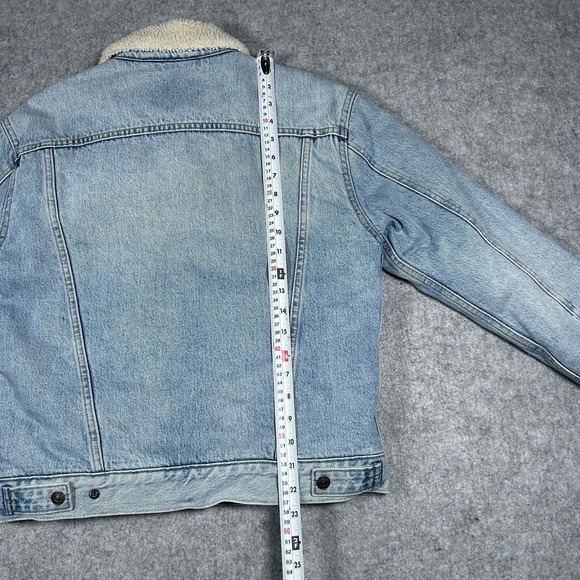 Signature by Levi Strauss Light Blue Denim Jacket with Cream Collar - Picture 14 of 14